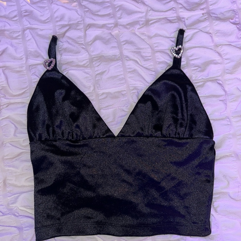 Forever 21 Shimmering Black Top